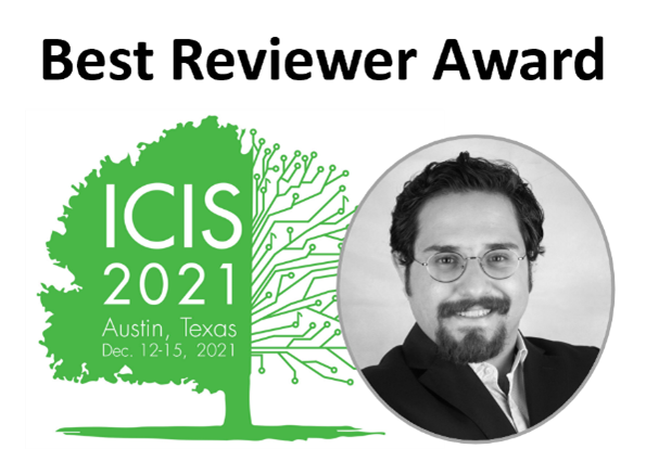 Best Reviewer Award at ICIS 2021