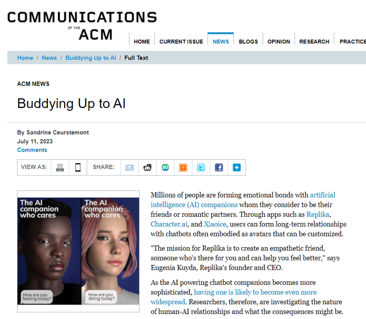 ACM News: Buddying Up to AI – Interview with Dr. Ulrich Gnewuch
